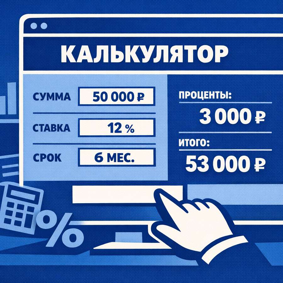 онлайн калькулятор процентов и вклада